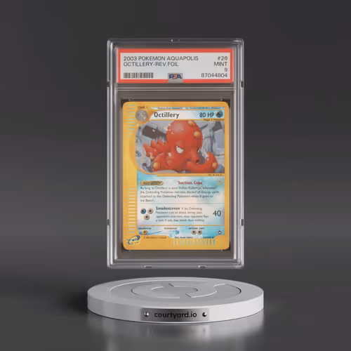 2003 Pokémon Aquapolis #26 Octillery - Reverse Foil (PSA 9 MINT)