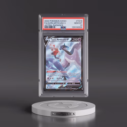 2022 Pokémon Sword & Shield Astral Radiance #TG16 Galarian Articuno V - Holo Full Art (PSA 10 GEM MI