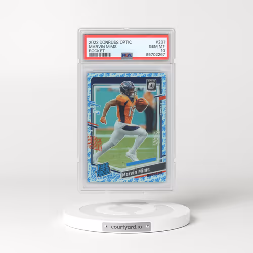 2023 Panini Donruss Optic #231 Marvin Mims - Rocket (PSA 10 GEM MINT)