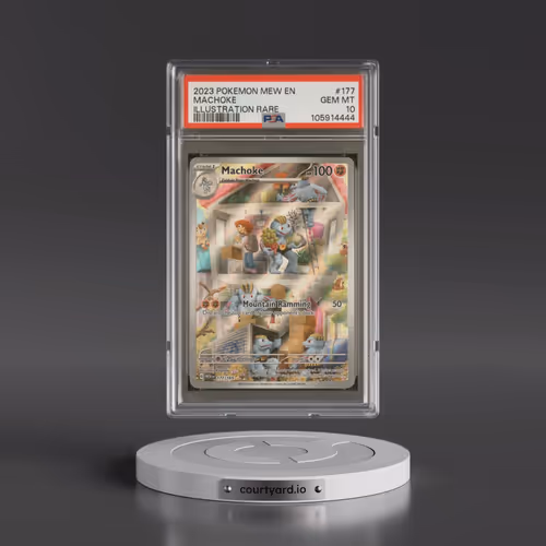 2023 Pokémon Mew EN-151 #177 Machoke - Illustration Rare (PSA 10 GEM MINT)