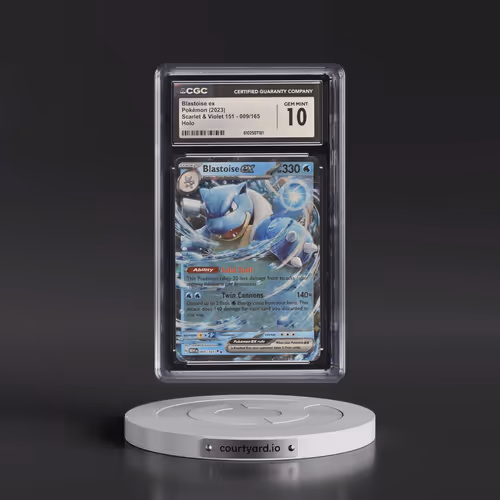 2023 Scarlet & Violet 151 - MEW EN #009/165 Blastoise ex - Holo (CGC 10 GEM MINT)