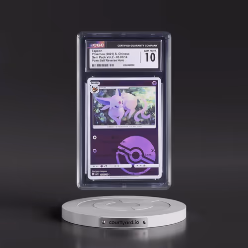 2025 Gem Pack Volume 2 - CBB2C - Simplified #05 03/14 Espeon - Reverse Holo Poké Ball (CGC 10 GEM MI