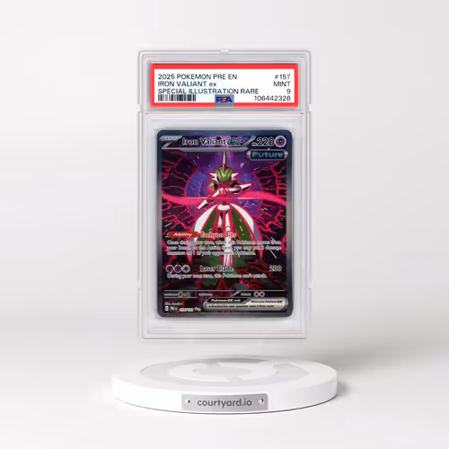2025 Pokémon Pre EN-Prismatic Evolutions #157 Iron Valiant EX - Holo Special Illustration Rare (PSA