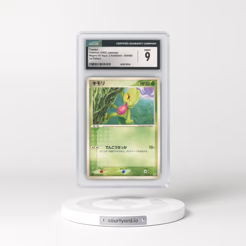 2003 Magma VS Aqua: 2 Ambitions #004/080 Treecko - 1st Edition (CGC 9 MINT)