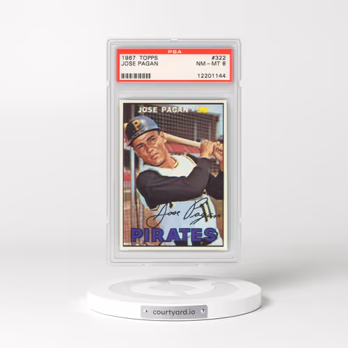 1967 Topps #322 Jose Pagan (PSA 8 NM-MT)