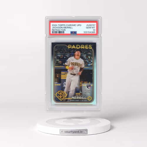 2024 Topps Chrome Update #USC57 Jackson Merrill - Refractor (PSA 10 GEM MINT)