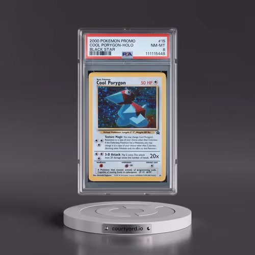 2000 Pokémon Promo Black Star #15 Cool Porygon - Holo (PSA 8 NM-MT)