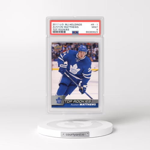 2017 Upper Deck MJ Holdings Top Rookies #R-1 Auston Matthews (PSA 9 MINT)
