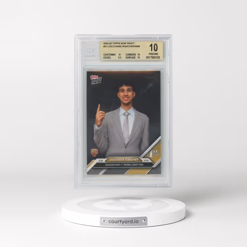 2024 Topps Now Draft #D1 Zaccharie Risacher/4099* (BGS 10 PRISTINE)