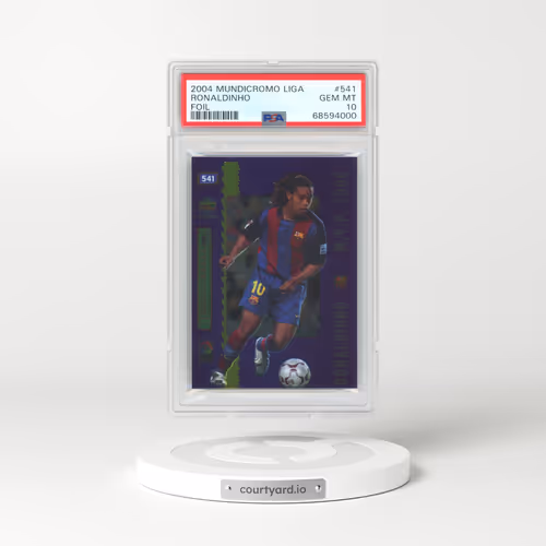 2004 Mundicromo Liga #541 Ronaldinho - Foil (PSA 10 GEM MINT)