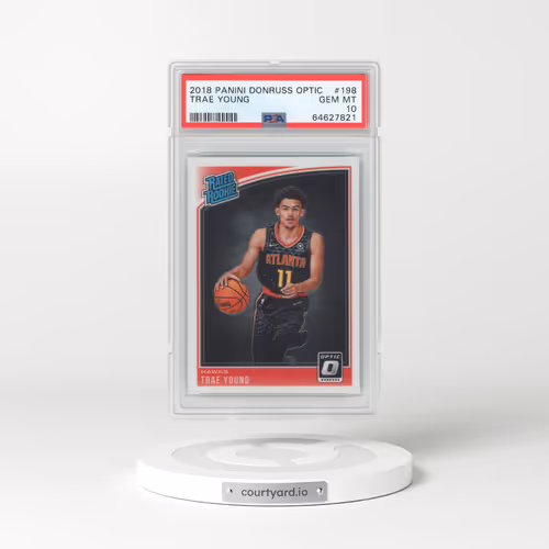 2018 Panini Donruss Optic #198 Trae Young (PSA 10 GEM MINT)