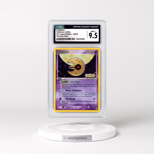 2006 EX Legend Maker #20 Lunatone - Holo (CGC 9.5 MINT+)