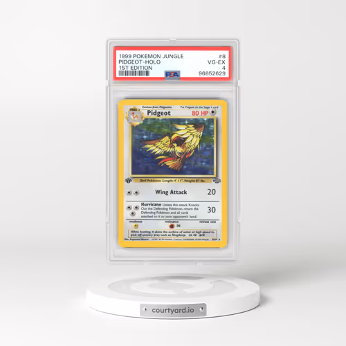 1999 Pokémon Jungle #8 Pidgeot - 1st Edition Holo (PSA 4 VG-EX)