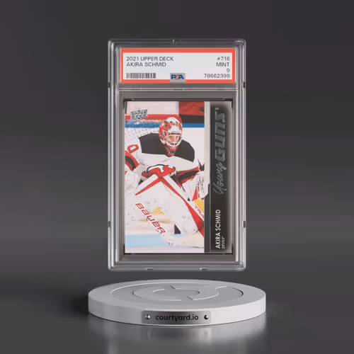 2021-2022 Upper Deck #716 Akira Schmid (PSA 9 MINT)