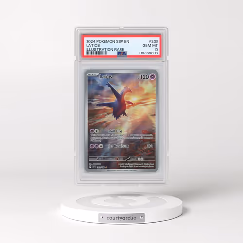 2024 Pokémon Ssp EN-Surging Sparks #203 Latios - Illustration Rare (PSA 10 GEM MINT)