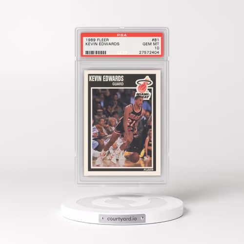 1989 Fleer #81 Kevin Edwards (PSA 10 GEM MINT)