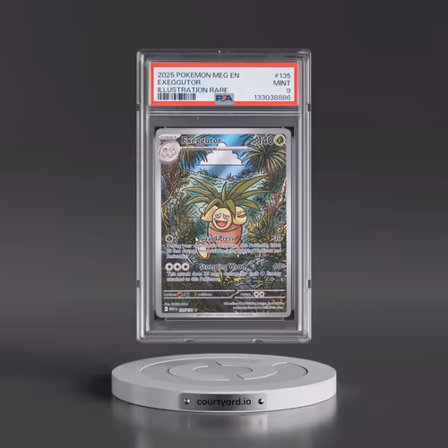 2025 Pokémon Meg EN-Mega Evolution #135 Exeggutor - Illustration Rare (PSA 9 MINT)