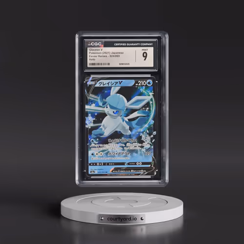 2021 Eevee Heroes #024/069 Glaceon V - Holo (CGC 9 MINT)