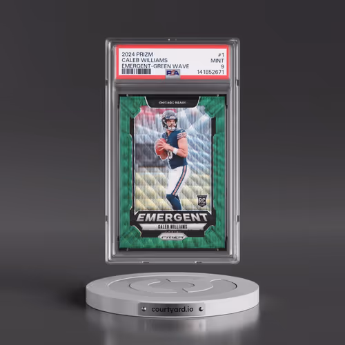 2024 Panini Prizm Emergent #1 Caleb Williams - Green Wave (PSA 9 MINT)