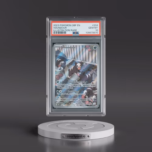 2023 Pokémon Obf EN-Obsidian Flames #204 Houndour - Illustration Rare (PSA 10 GEM MINT)