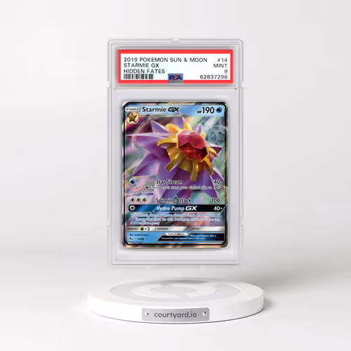 2019 Pokémon Sun & Moon Hidden Fates #14 Starmie GX - Holo (PSA 9 MINT)