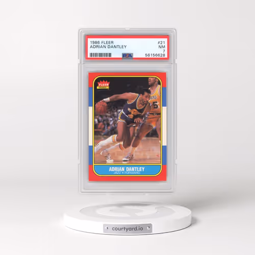 1986 Fleer #21 Adrian Dantley (PSA 7 NM)