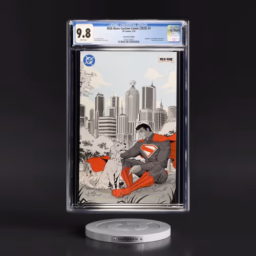 Milk-Bone Custom Comic (2025) #1 CGC 9.8 White Pages (DC Comics, 7/25) - Universal Convention Editio