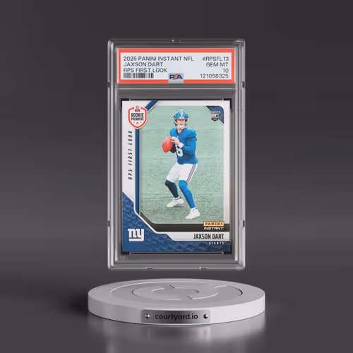 2025 Panini Instant NFL Rps First Look #RPSFL13 Jaxson Dart (PSA 10 GEM MINT)