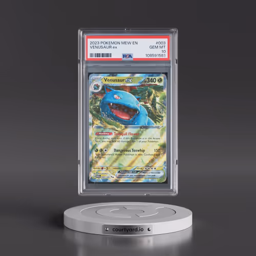2023 Pokémon Mew EN-151 #003 Venusaur EX - Holo (PSA 10 GEM MINT)