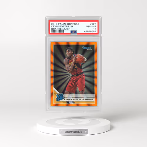 2019 Panini Donruss #228 Kevin Porter Jr. - Orange Laser (PSA 10 GEM MINT)