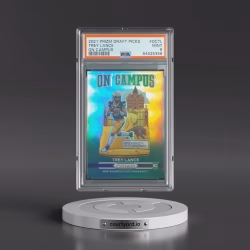 2021 Panini Prizm Draft Picks on Campus #OCTL Trey Lance (PSA 9 MINT)