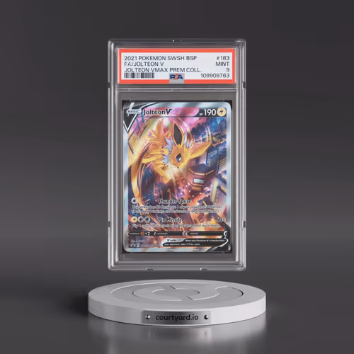2021 Pokémon Swsh Black Star Promo #183 Jolteon V - Holo Full Art Jolteon Vmax Premium Collection (P