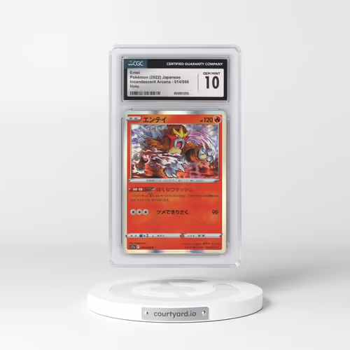 2022 Incandescent Arcana #014/068 Entei - Holo (CGC 10 GEM MINT)