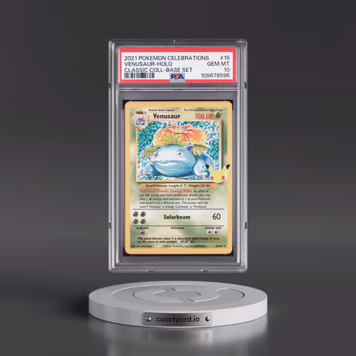 2021 Pokémon Celebrations Classic Collection #15 Venusaur - Holo (PSA 10 GEM MINT)