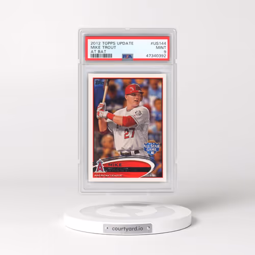 2012 Topps Update #US144 Mike Trout - At Bat (PSA 9 MINT)
