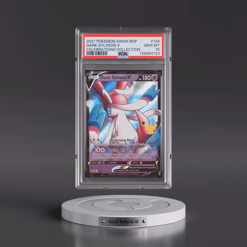 2021 Pokémon Swsh Black Star Promo #134 Dark Sylveon V - Holo Celebrations Collection (PSA 10 GEM MI