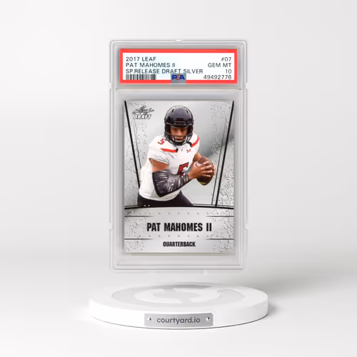 2017 Leaf Special Release Draft Silver #07 Pat Mahomes II (PSA 10 GEM MINT)