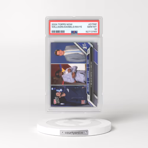 2024 Topps Now #DTRIP Caleb Williams/Drake Maye/Jayden Daniels (PSA 10 GEM MINT)