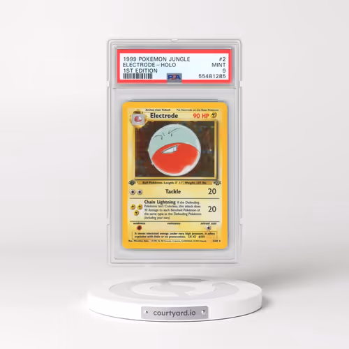 1999 Pokémon Jungle #2 Electrode - 1st Edition Holo (PSA 9 MINT)