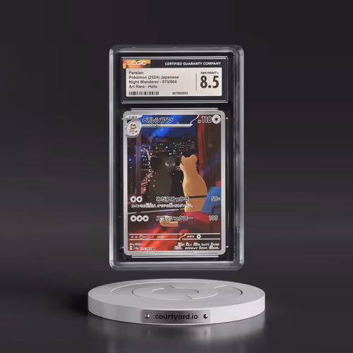 2024 Pokémon Sv6a-Night Wanderer #075 Persian - Art Rare (CGC 8.5 NM-MT+)
