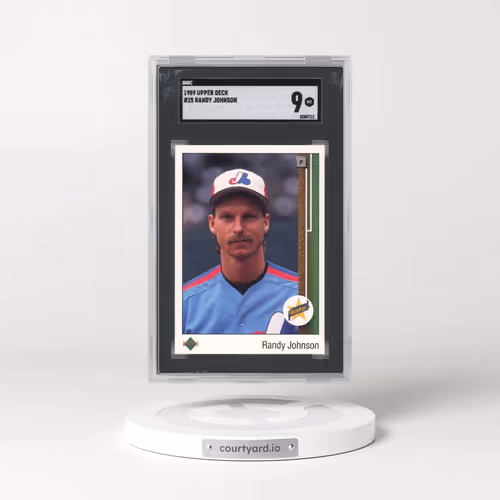 1989 Upper Deck #25 Randy Johnson - Star Rookie (SGC 9 MINT)