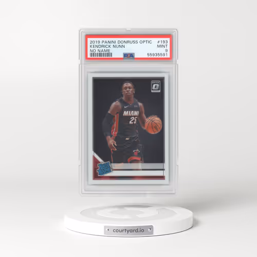 2019 Panini Donruss Optic #193 Kendrick Nunn - No Name (PSA 9 MINT)