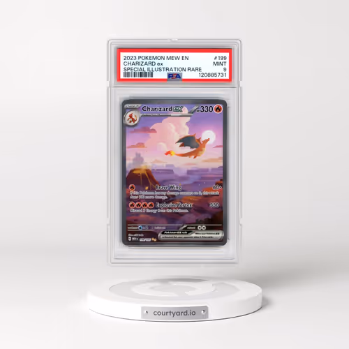 2023 Pokémon Mew EN-151 #199 Charizard EX - Holo Special Illustration Rare (PSA 9 MINT)