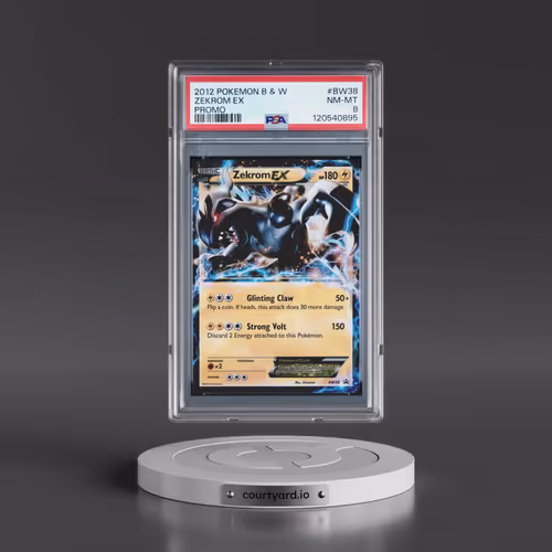 2012 Pokémon Black & White Promo #BW38 Zekrom EX - Holo (PSA 8 NM-MT)