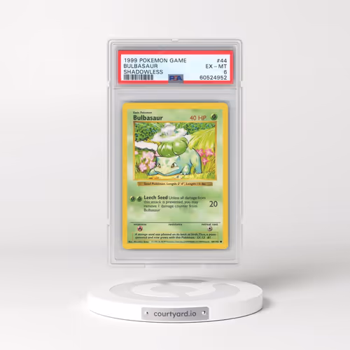 1999 Pokémon Game #44 Bulbasaur - Shadowless (PSA 6 EX-MT)