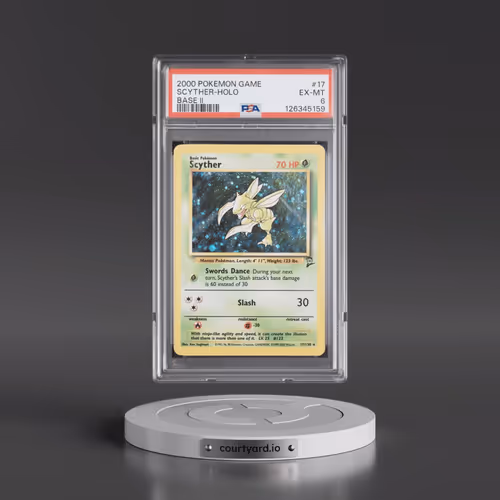 2000 Pokémon Game Base II #17 Scyther - Holo (PSA 6 EX-MT)
