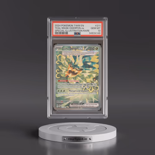 2024 Pokémon Twm EN-Twilight Masquerade #211 Teal Mask Ogerpon EX - Holo Special Illustration Rare (