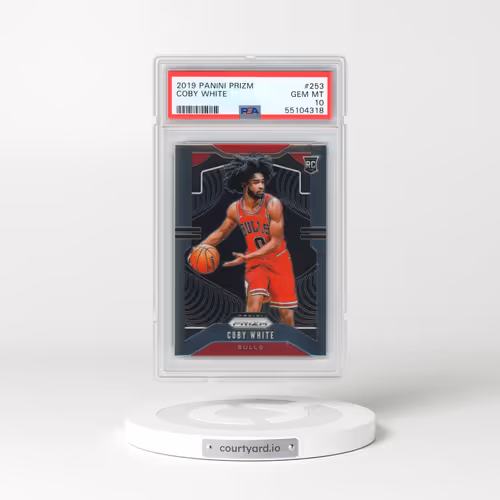 2019 Panini Prizm #253 Coby White (PSA 10 GEM MINT)