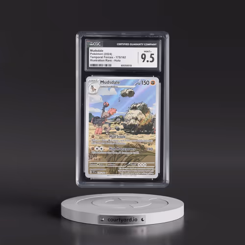 2024 Pokémon Tef EN-Temporal Forces #175 Mudsdale - Illustration Rare (CGC 9.5 MINT+)