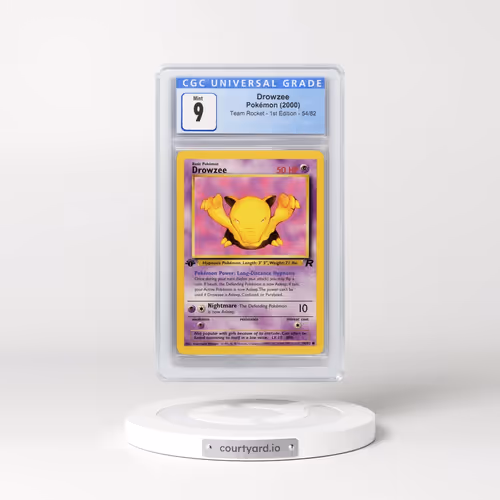 2000 Team Rocket #54/82 Drowzee - 1st Edition 1st Edition (CGC 9 MINT)